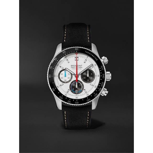 Bremont - Supermarine Williams Racing WR22 Automatic Chronograph 43mm Stainless Steel and Alcantara Watch, Ref. WR-22-SS-R-S - Men - White