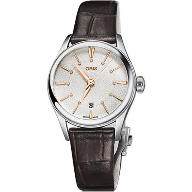 Oris Watch Artelier Lady Date Leather - Option1 Value Silver