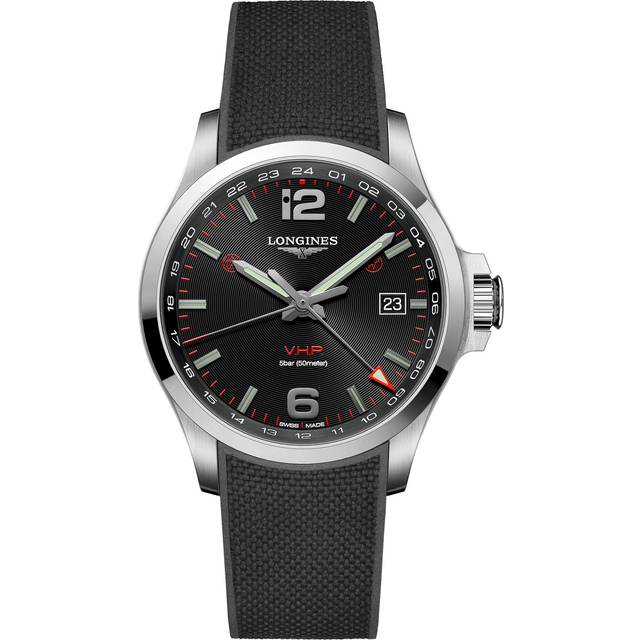 Longines Watch Conquest VHP GMT Mens - Black