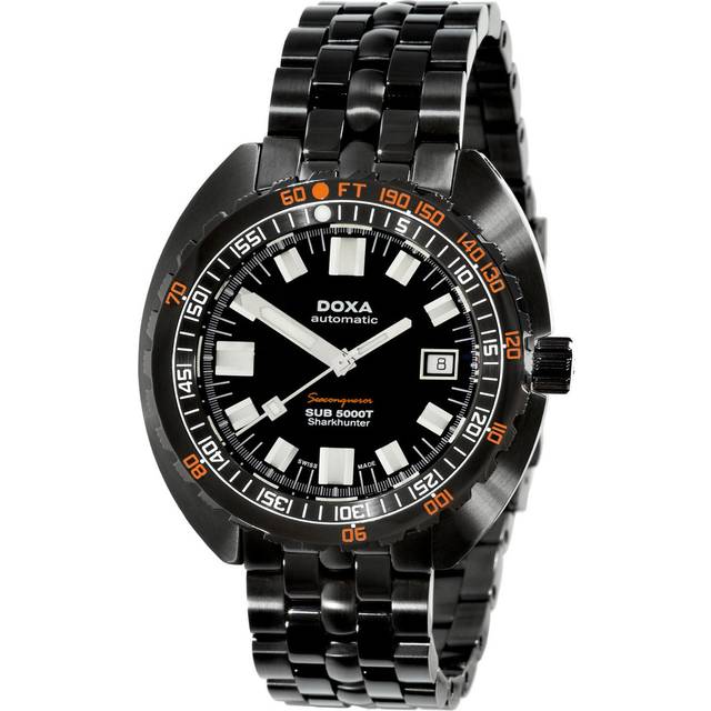 Doxa Watch Sub 5000T Seaconqueror Sharkhunter Military Edition - Black