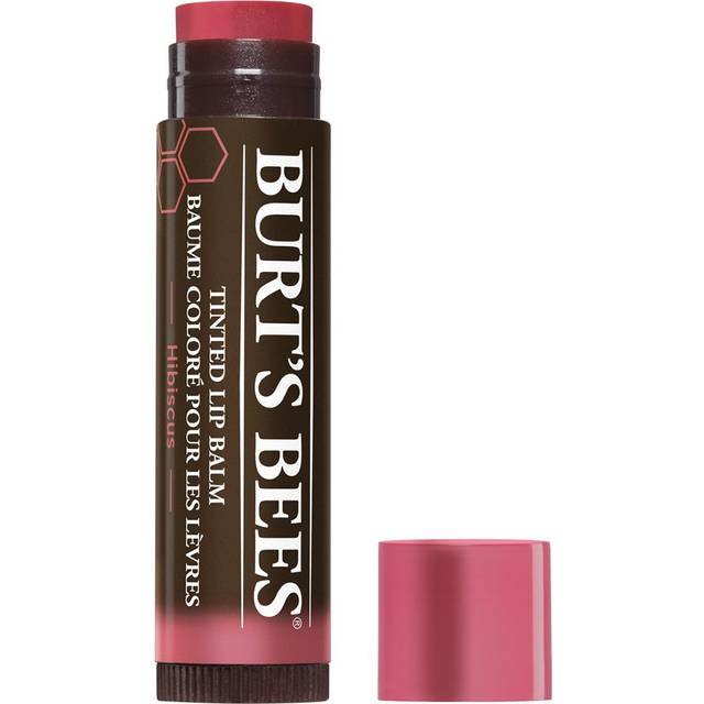 Burts Bees Tinted Lip Balm  Hibiscus  15 Ounce Pack of 2
