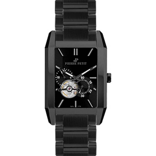 Pierre Petit : Mens Serie Paris Black Watch Stainless Steel - One Size