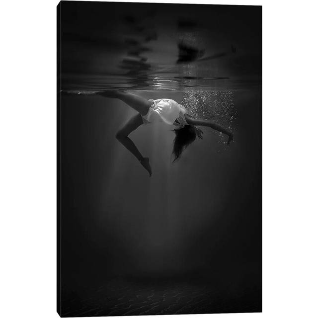 The Little Mermaid - Print on Canvas - Wrapped Canvas (20.32 cm H x 30.48 cm W)