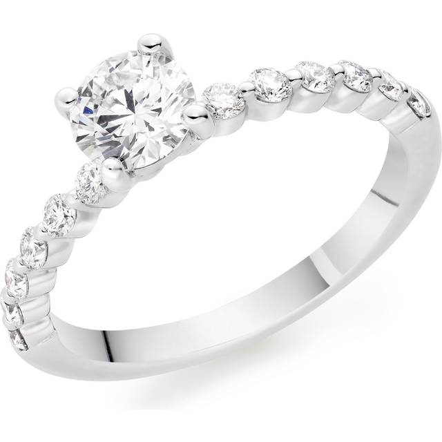 Starlit Platinum Diamond Solitaire Ring