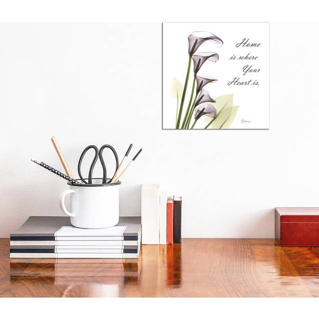 Calla Lilies Home - Wrapped Canvas Painting (30.48cm H x 30.48cm W x 1.91cm D)