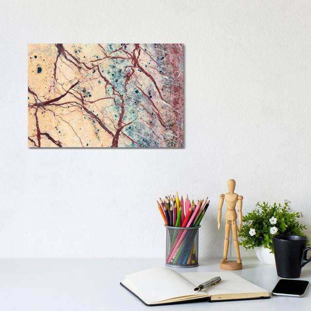 Usa, California. Detail Of Cut Slab Of Marble Rock by - Wrapped Canvas Graphic Art (20.32cm H x 30.48cm W x 1.91cm D)