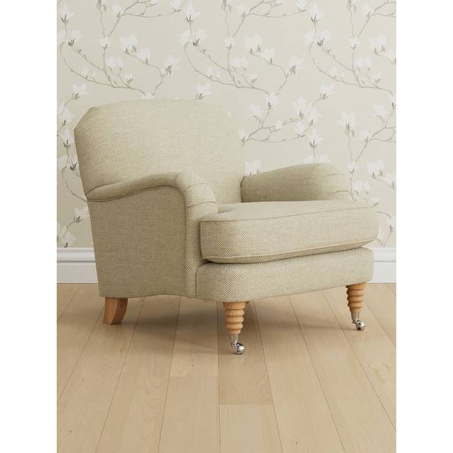 Laura Ashley Lynden Armchair, Oak Leg