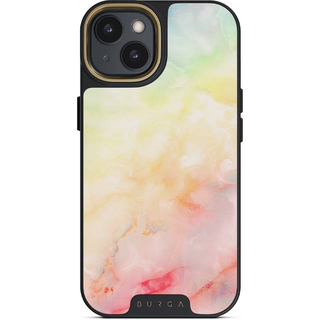 New Flame - Rainbow iPhone 14 Case, Elite Dark (MagSafe) / Gold