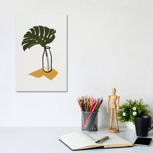 Monstera Deliciosa in a Bottle by Alisa Galitsyna - Wrapped Canvas Graphic Art (20.32 cm H x 30.48 cm W)