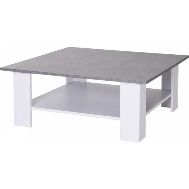 HOMCOM Rustic Coffee Table - Grey & White - Home Living | TJ Hughes
