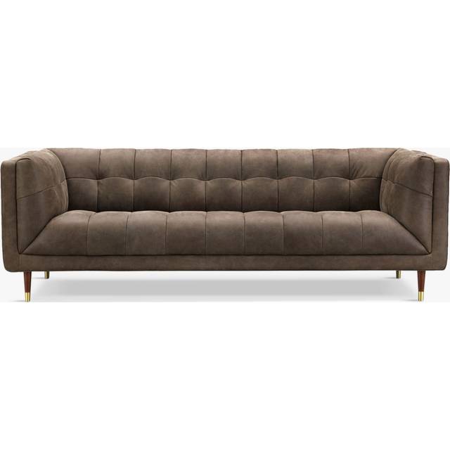 At The Helm Grace Grand 4 Seater Leather Sofa, Dragonstone Leather