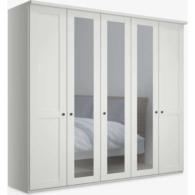 John Lewis Marlow 250cm Mirrored Hinged Wardrobe