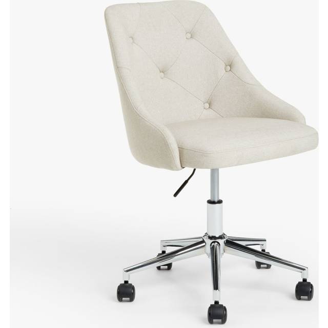 John Lewis Tilly Button Back Office Chair, Natural