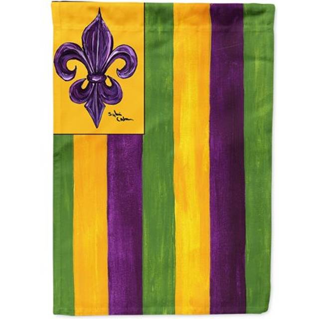 """""Caroline's Treasures 8137CHF Mardi Gras Flag Canvas  Large  Multicolor"""""