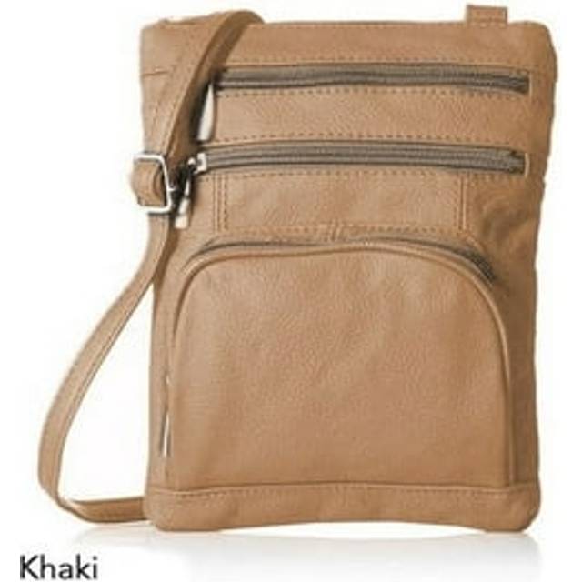 Krediz Genuine Leather Cross Body Handbag- Long over the Shoulder Multi Pocket Women