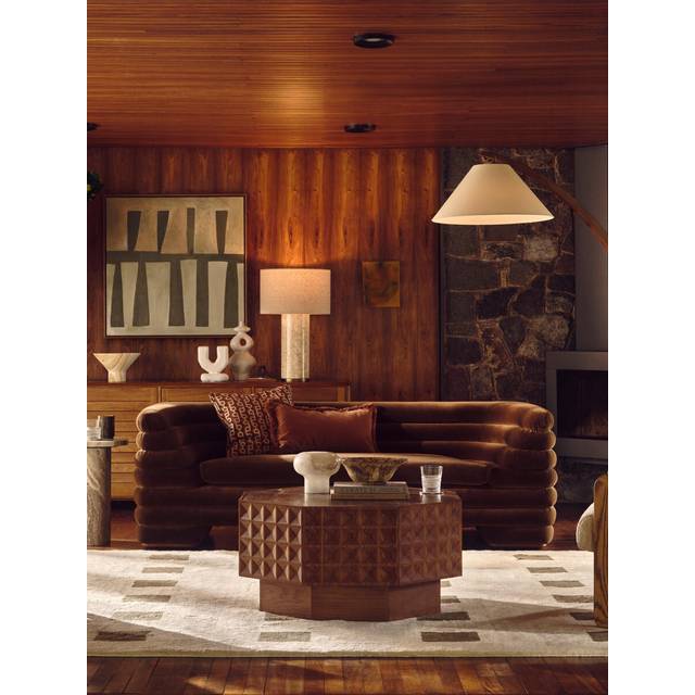 Laura Three Seater Sofa, Velvet, Chocolate