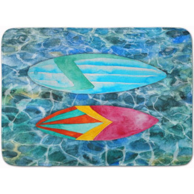 Caroline's Treasures Surf Boards on the Water Floor Mat  19 H x 27 W  Multicolor