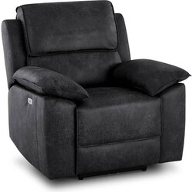 Miller Grey Fabric Sofas - Electric Reclining Armchair - Goodwood Range - Oak Furnitureland