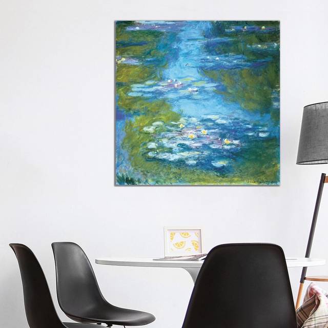Nymphã©As II by Claude Monet - Wrapped Canvas Gallery-Wrapped Canvas Giclée (93.98 cm H x 93.98 cm W x 1.91 cm D)