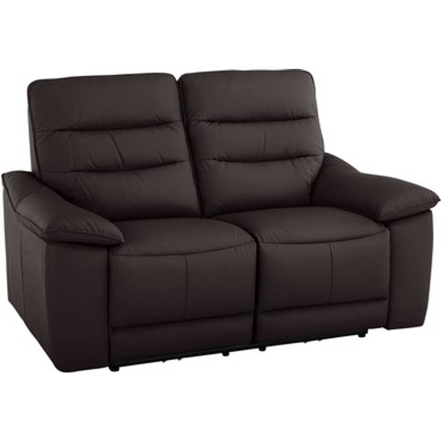 Brown Leather Sofas - 2 Seater Sofa - Carter Range - Oak Furnitureland
