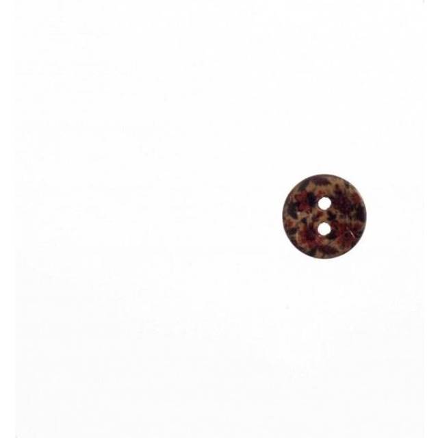 Trimits Floral Coconut Buttons Brown