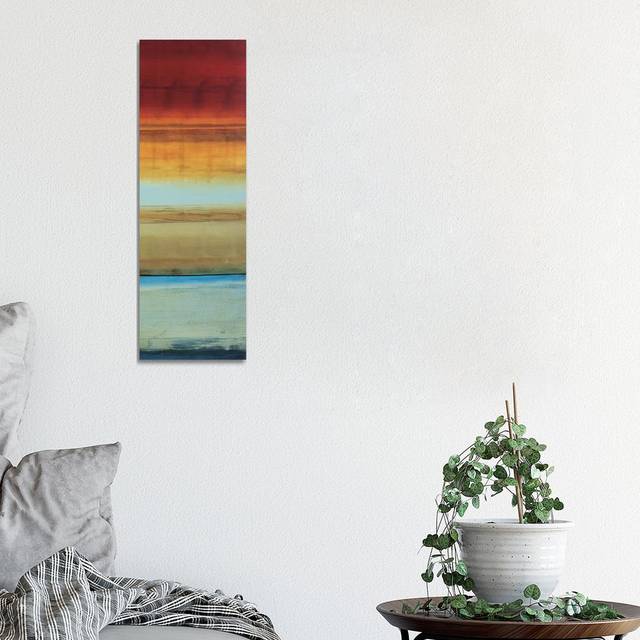 Colour Line 1 by Randy Hibberd - Floater Frame Panoramic Graphic Art Print on Canvas - No Frame (91.44cm H x 30.48cm W x 1.91cm D)