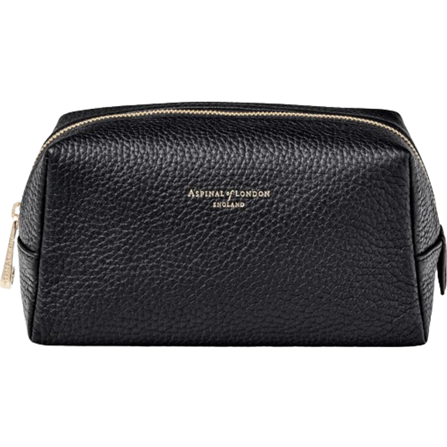 Aspinal of London Medium Pebble Leather Makeup Bag