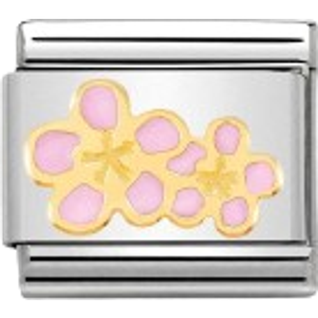 Nomination Classic Gold Peach Flowers Flowers &amp; Nature Charms