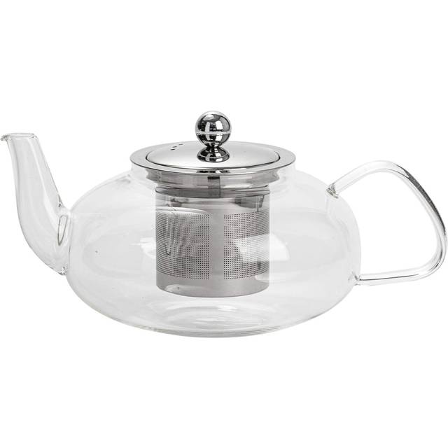 800ml Clear Glass Teapot with Stainless Steel Infuser