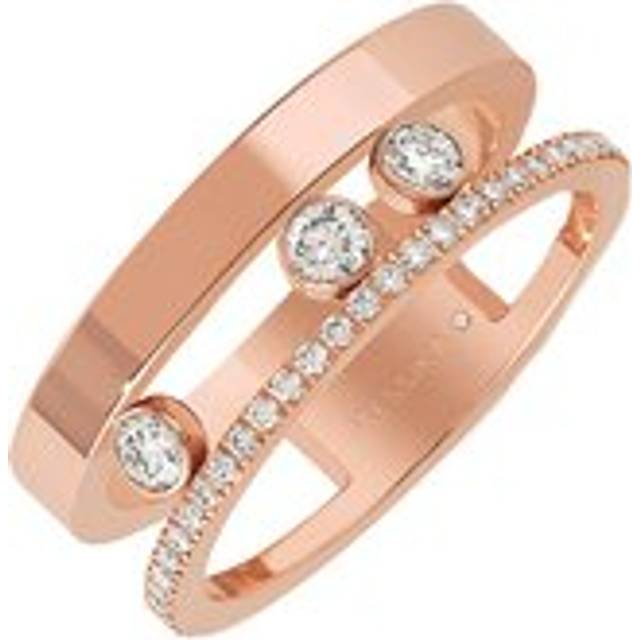Messika Move Romane 18ct Rose Gold 0.30ct Diamond Ring - O