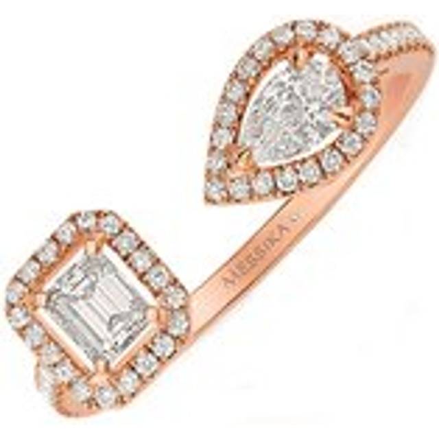 Messika My Twin Toi & Moi 18ct Rose Gold 0.45ct Diamond Ring - M