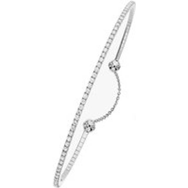 Messika Skinny Classic 18ct White Gold 0.80ct Diamond Bangle - S (14.5-15.5 cm)