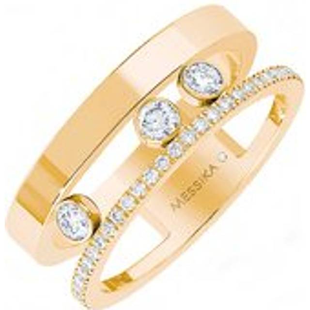 Messika Move Romane 18ct Yellow Gold 0.30ct Diamond Ring - N