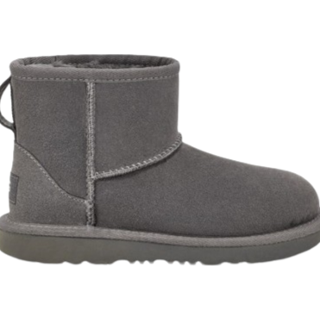 UGG® Classic Mini II Boot for Kids in Grey, Size 12, Suede/Wool