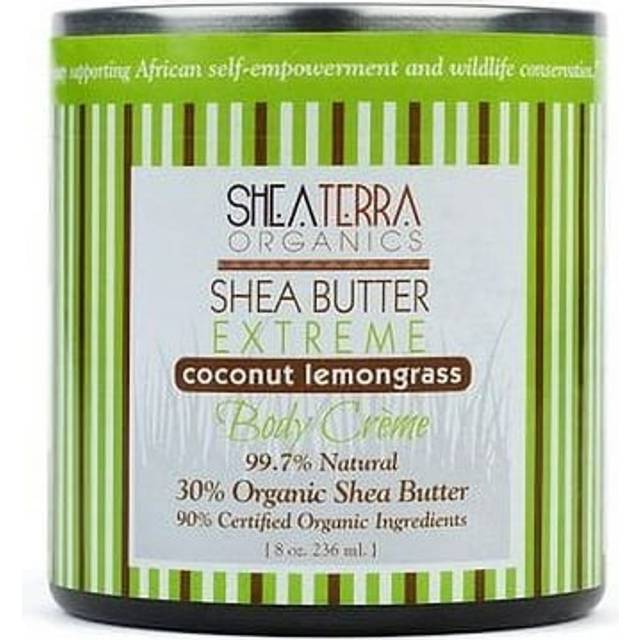 Shea Terra Shea Butter 30% Extreme Body Cream - Coconut Lemongrass - 12 Ounce