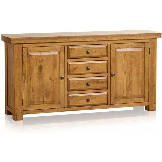 Rustic Solid Oak Sideboards - Large Sideboard - Hercules Range - Oak Furnitureland