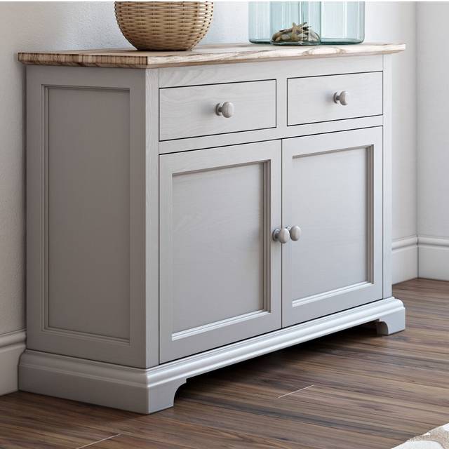 Luca 2 Door 2 Drawer Sideboard - Dove Grey (85cm H X 120cm W X 42cm D)