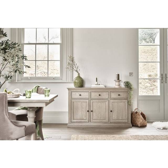 Weathered Oak Sideboards - Large Sideboard - Burleigh Range - Oak Furnitureland