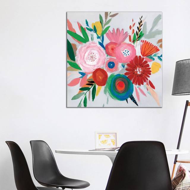 Circular Colour Palette II by Isabelle Z - Wrapped Canvas Painting (93.98cm H x 93.98cm W x 1.91cm D)