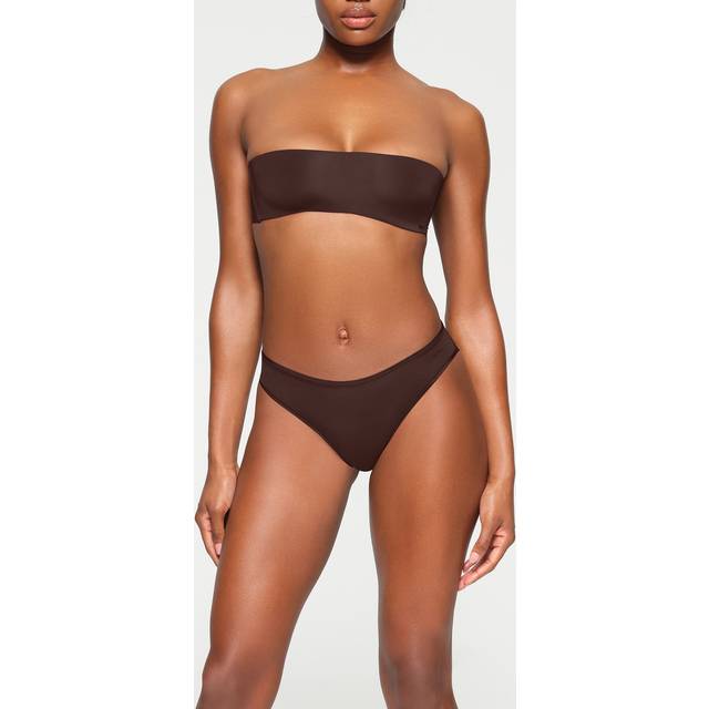 SKIMS Strapless Bra | Deep Neutral | 32H | Wireless Form - Espresso