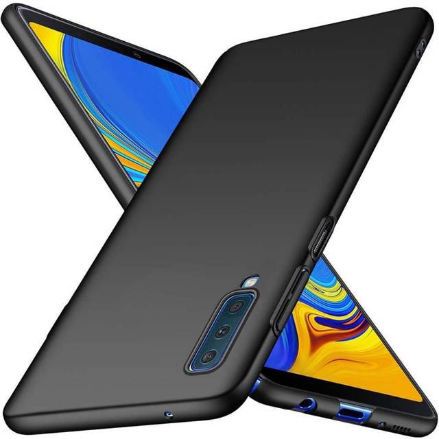 Samsung A7 2018 Ultratunt Mattsvart Skal Basic V2