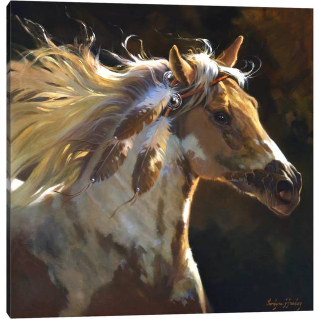 Spirit Horse - Wrapped Canvas Graphic Art Print (45.72 cm H x 45.72 cm W x 1.91 cm D)