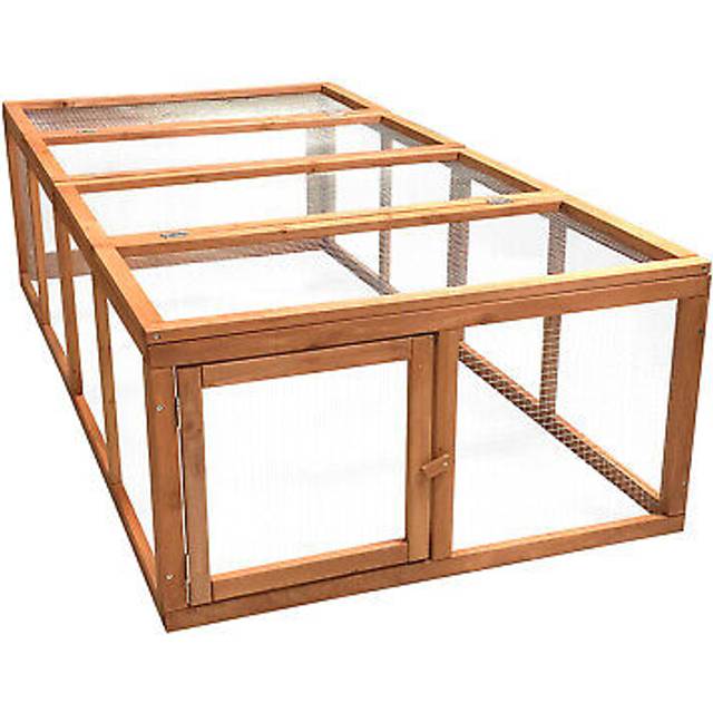 Outdoor Enclosure XXL of Wood and Wire Mesh for Rabbits, Hares and Other Small Animals and Pets