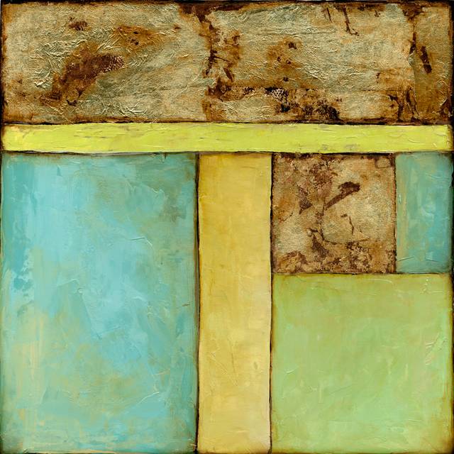 Stained Glass Window IV - Wrapped Canvas Art Prints (30cm H x 30cm W x 3.8cm D)