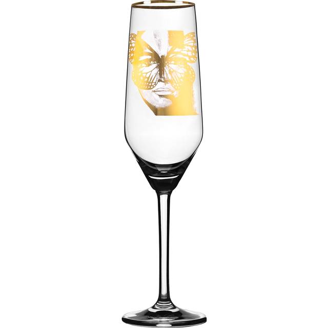 Golden Butterfly Champagneglas Guld, 30cl - Carolina Gynning