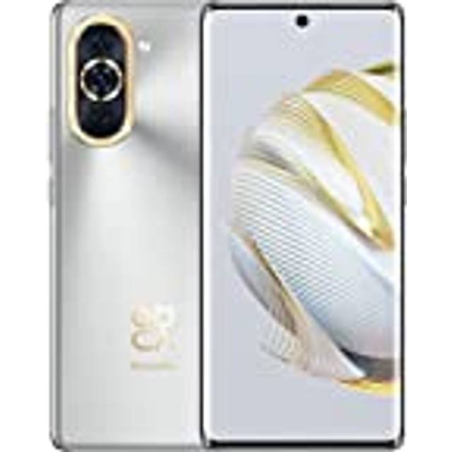 Huawei Nova 10 Starry Silver. 6,67 tum. OLED. 1080 x 2400. Internminne/RAM: 8 GB. 128 GB. Dubbla SIM-kort (Dual SIM). Huvudkamera 50 + 8 + 2 MP. EMUI. 12. 4 000 mAh.