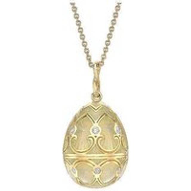 Faberge Palais Tsarskoye Selo Yellow Gold Diamond White Pendant - Yellow Gold
