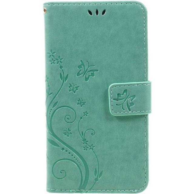 Butterfly läder Samsung Galaxy A5 (2017) fodral - Grön