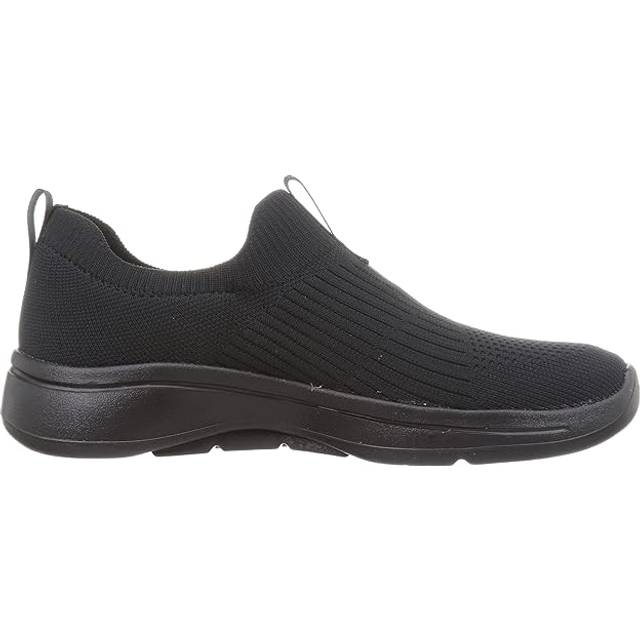 Skechers Women's GO Walk Arch FIT-Iconic Sneaker  Black/Black  11 Wide