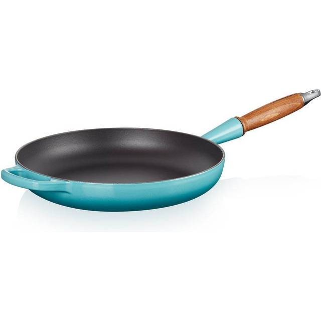 Le Creuset Le Creuset Signature stekpanna trähandtag 28 cm Caribbean - Blå